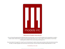 Tablet Screenshot of modelsinternational.co.za